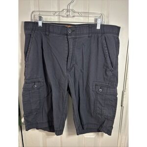 Wearfirst Cargo Shorts Mens 38 Gray Stretch Cotton Spandex Outdoor Pockets